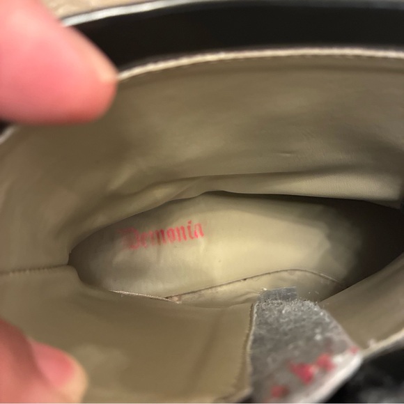 Demonia Brogue 06 Ankle Boot Men’s 12 Unisex Black Nappa Faux Leather Skulls - Picture 7 of 15